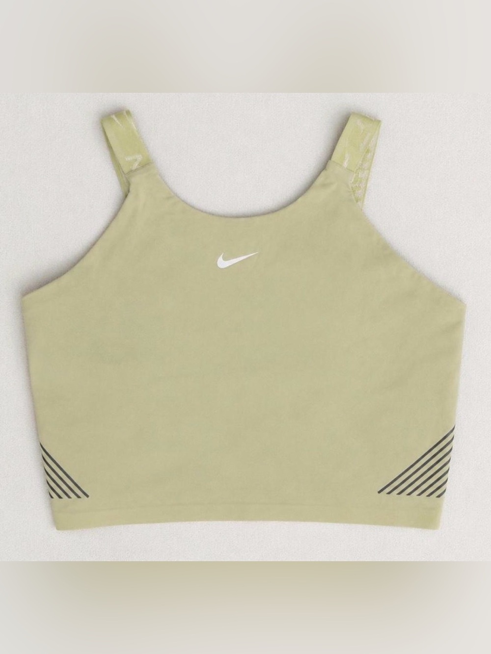 Nike Light Olive Cropped Tank Top
